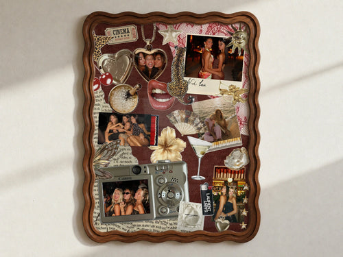 Glam Nights editable Best Friend photo collage poster template