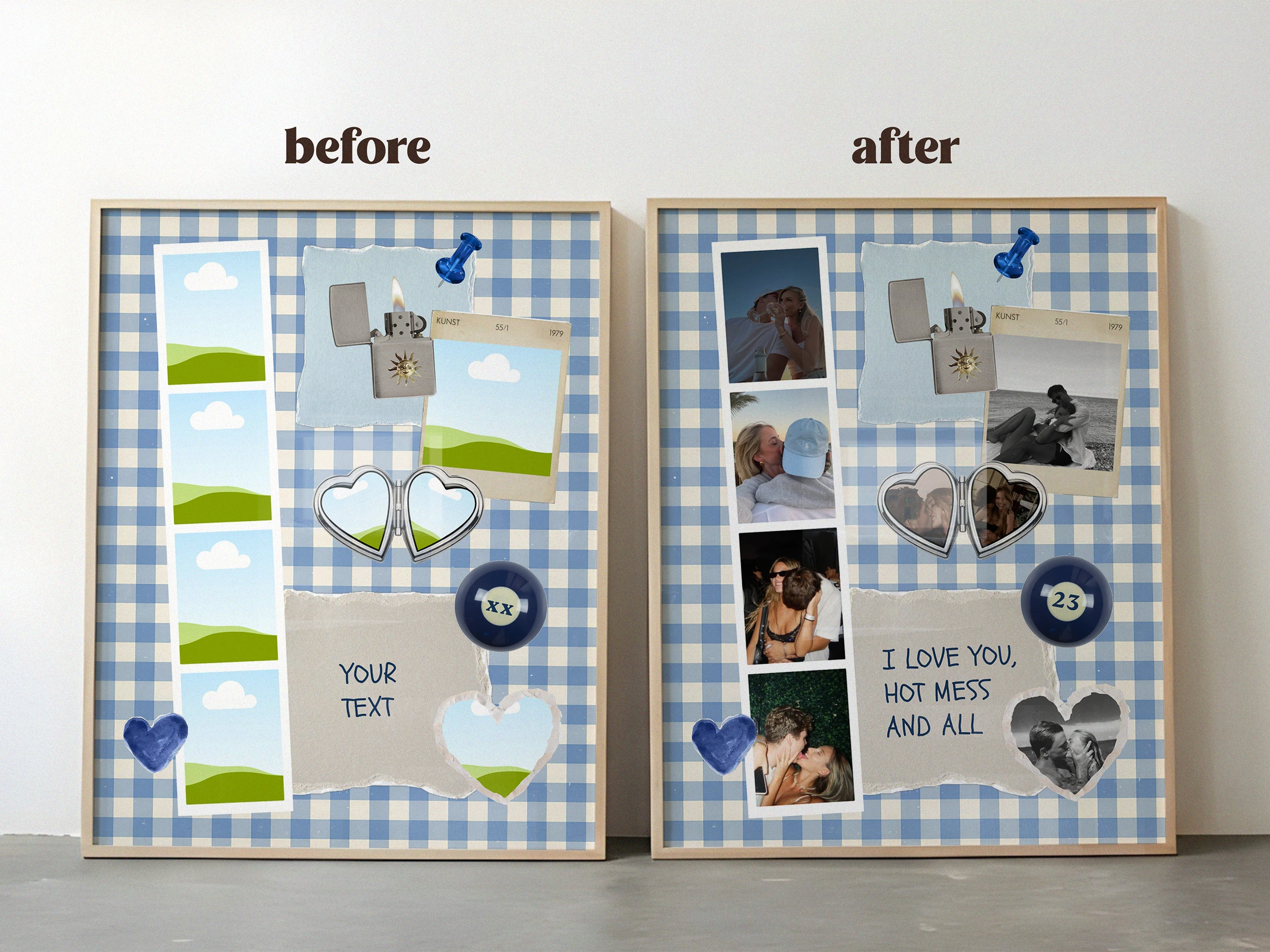 Couple Poster Template "Hot Mess And All"