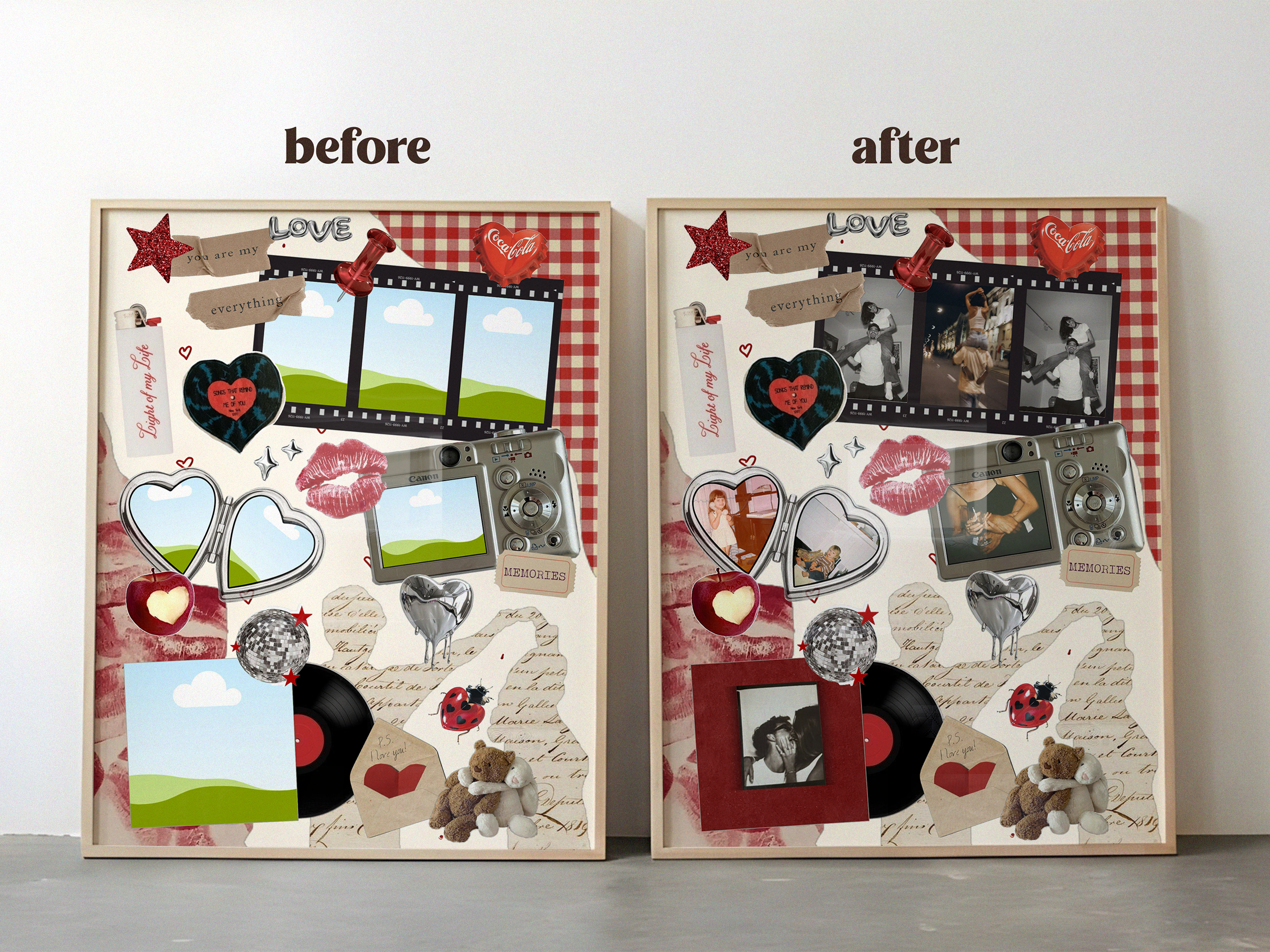 Couple Poster Template "Vintage Sweethearts"